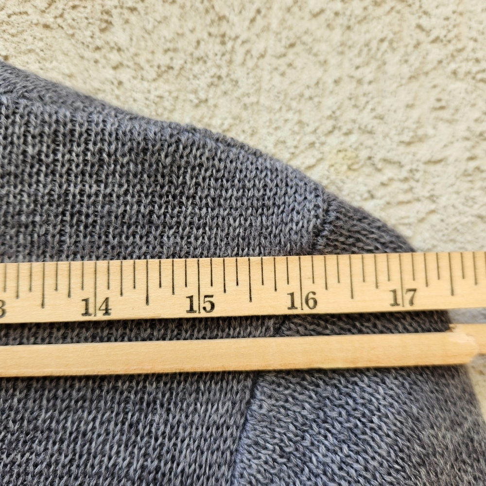 Cocogio Cardigan Women’s Small Gray Merino Wool Classic Minimalist Italy - Picture 10 of 11